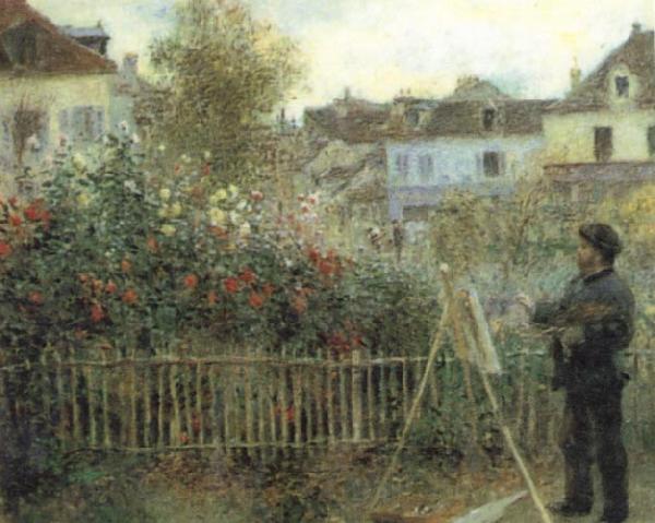 Pierre-Auguste Renoir Monet Painting in his Garden Norge oil painting art